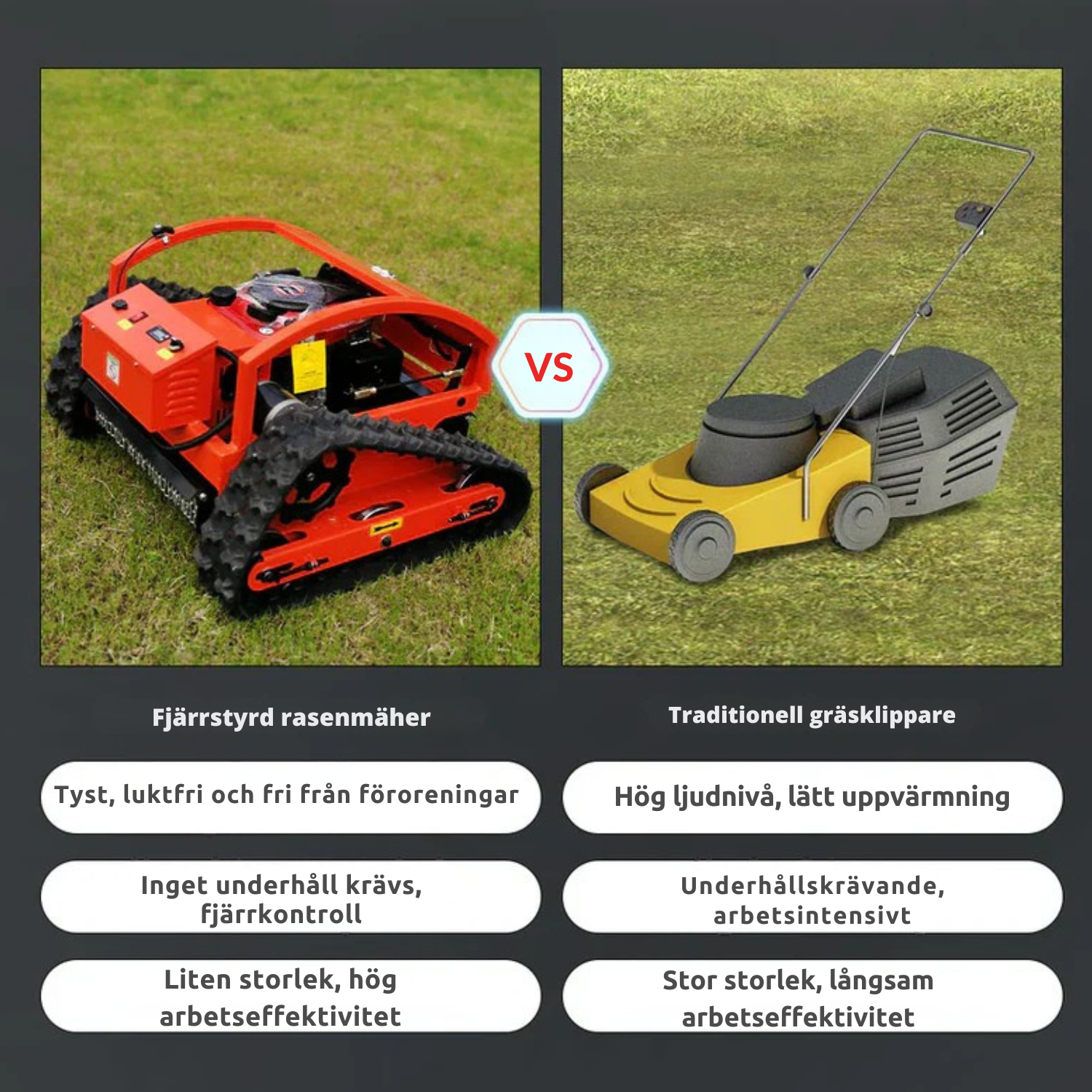 GreenRover™ Fjärrstyrd Terränggående Gräsklippare