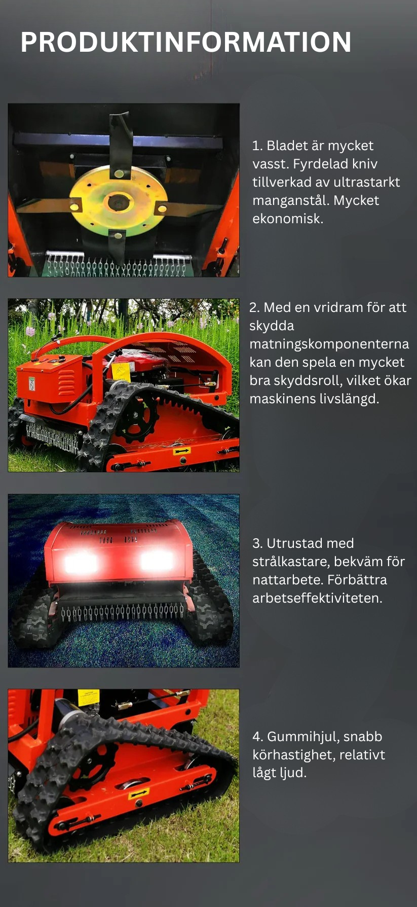 GreenRover™ Fjärrstyrd Terränggående Gräsklippare